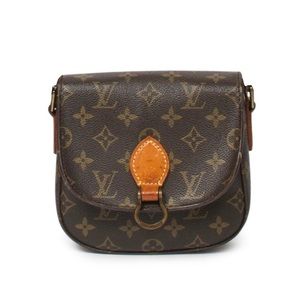 Louis Vuitton Authentic Vintage Leather Saint Cloud PM Monogram Crossbody Bag